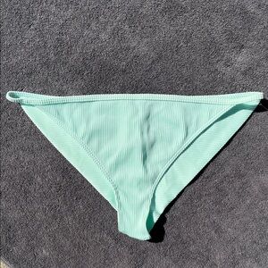 Roxy Mint Green Ribbed Bikini Bottom